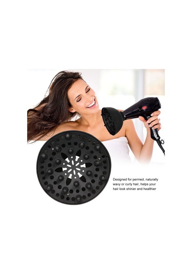 Wezone Saç Kurutucu Diffüzyörü - Kıvırcık Saçlar İçin Isı Dağıtıcı Korumalı Fön Ek Aksesuarı