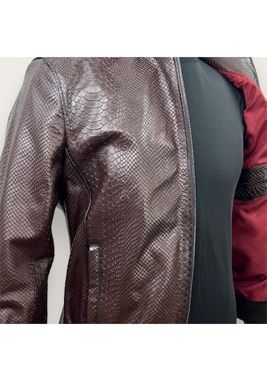 Always Leather Siyah Hakiki Deri Mont Erkek 1803340006 Bordo