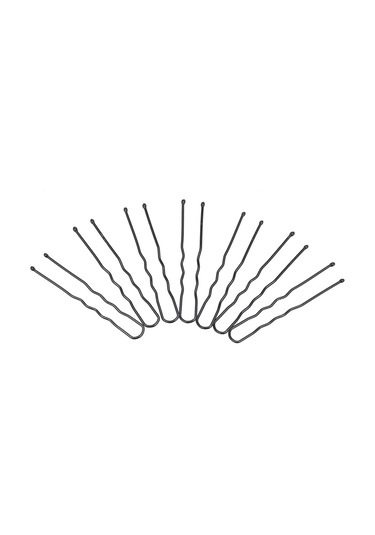 Dofolink 100 Adet Metal U Şekilli Saç İğnesi - Dalgalı Tip Saç Tutucu, Toplu Paket, Farklı Boyutlar, Siyah Renk, Saç Stili Oluşturucu Aksesuar Siyah