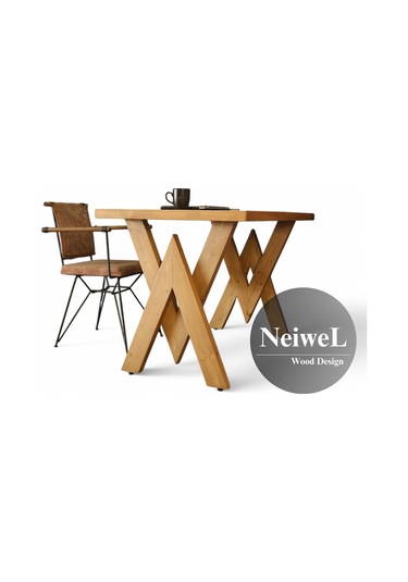 Neiwel Asur Doğal Ahşap Çalışma Ve Ofis Masası-70cm-200cm Açık Ceviz
