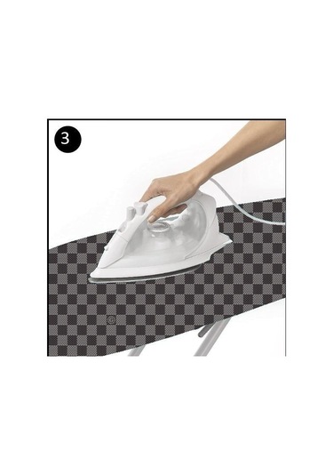 King Ütü Masası Kılıfı Gri 52 x 140