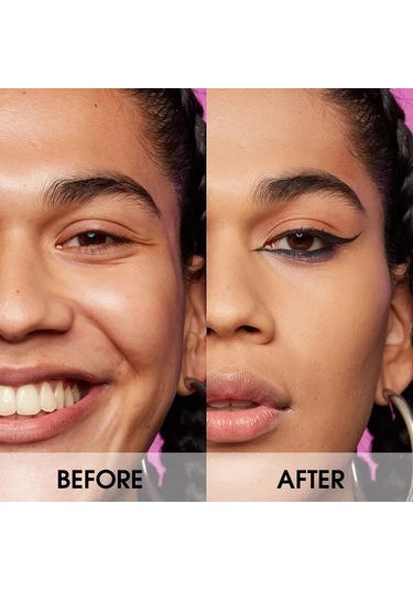 Su Geçirmez Eyeliner Macunu Eyeliner Çabuk Kuruyan Mat Eyeliner Tek Uçlu Siyah 01 Dark Topaz