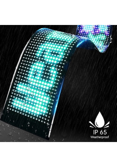Hallow Led Matrix Panel Taşınabilir Bt Esnek Ekran Tam Renkli Lmk00393-2 16x64