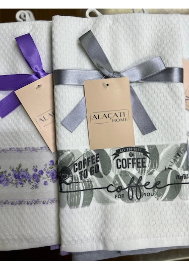 Nivemeshome 2 Li Gri-beyaz Asorti Model Mutfak Havlusu