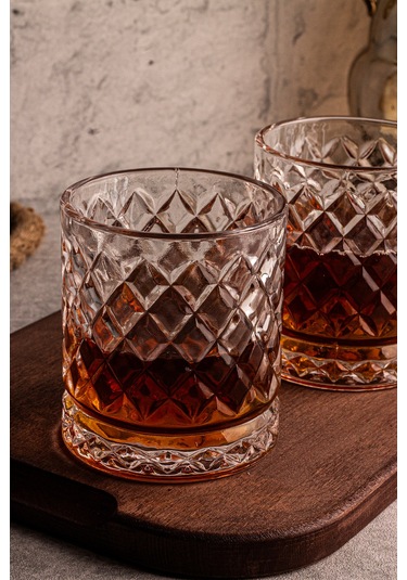 Snippy Madrid - 2'li Cam Bardak 250 Ml El Yapımı Meşrubat Bardağı