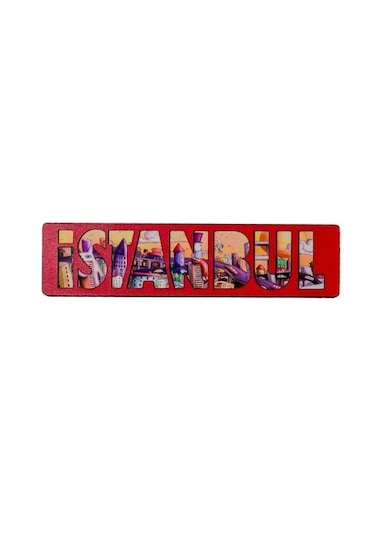 İstanbul Temalı Ahşap Magnet