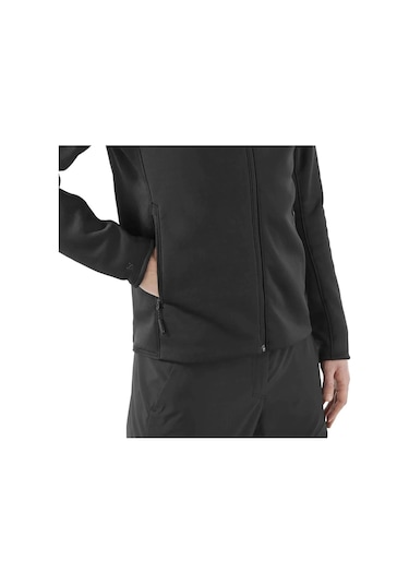 Salomon C23008 Sntial Midfleece Fz Erkek Polar - Siyah Siyah