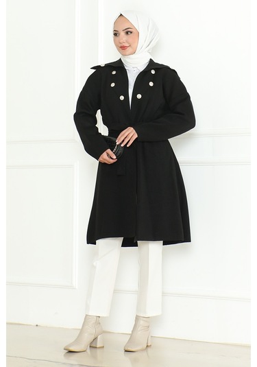 Beylem Beli Lastikli Triko Kap 1193 - Siyah