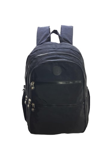 Klinkır Okul Çantası Lise Ortaokul Üniversite Hafif Kumaş Çok Cepli Kadın Sırt Çantası 001