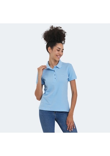 Slazenger VERA I Kadın Polo Yaka Mavi Tişört
