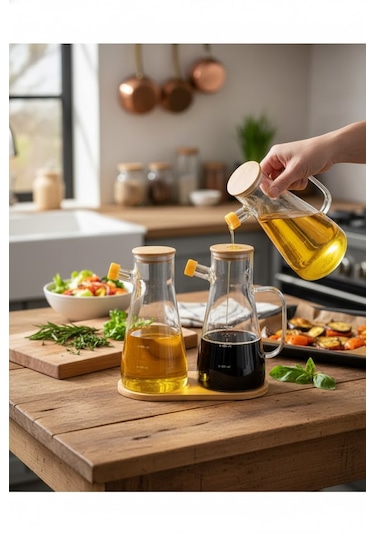 Bambu Yağdanlık Altlığı - Minimalist Ve Çok Yönlü Bambu Oval Altlık Açık Kahverengi
