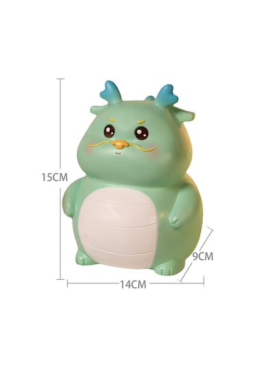 Homyl Çocuklar Kumbara Heykeli Para Tasarrufu Pot Mavi-küçük Mavi Küçük