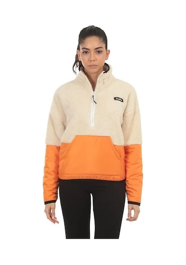 Diadora D202018-580 Colorblock W 1/2 Zip Sherpa Kadın Sweatshirt 001