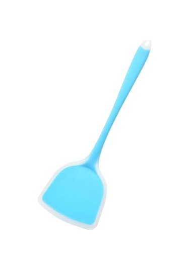 Topshop1 Mavi Silikon Spatula, Yapışmaz Tava Özel, Yüksek Isıya Dayanıklı Ev Mutfağı Karıştırma Aleti Mavi