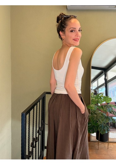 Ali Butik Ekru Korseli Polyamid Atlet
