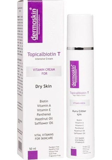 Dermoskin Topicalbiotin Kuru Ciltler için T Vitamin Kremi 25 ML