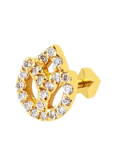 Yaşam Çiçeği 14 Ayar Altın Tragus Küpe Kphsy14k22481