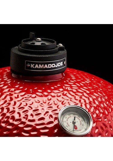 Kamado Joe Big Joe I Seramik Kömürlü Barbekü Kömürlü Mangal Kırmızı