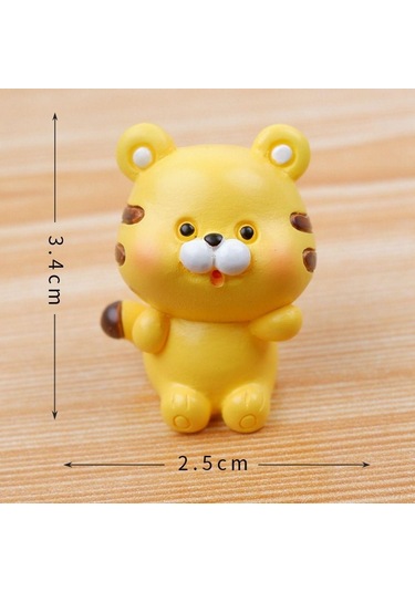 Reçine Mini Figürler Masaüstü Dekorasyonu Minyatür Heykel Yeni Reçine Süsler Bahçe Kaplan