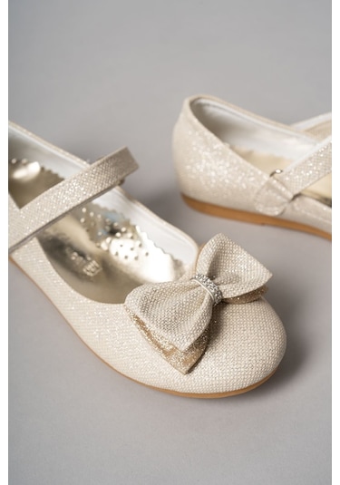 Gimer - Boğma Fiyonk Dore Star Kız Çocuk Ayakkabı - Eyl1510Sg Altın