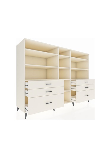 Kronos Dolap 10 Raflı 6 Çekmeceli 220x59x163 Aytaşı-aytaşı Aytaşı-aytaşı