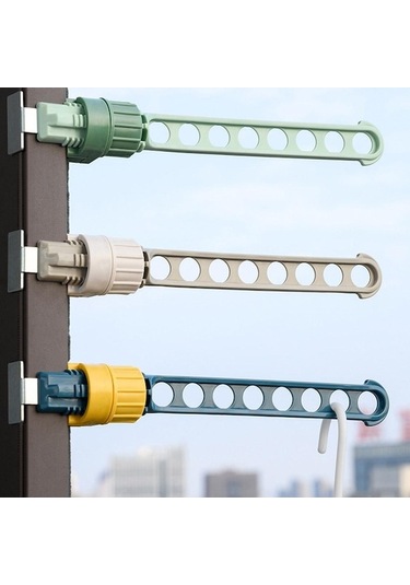 Novahub Çok Renkli 8 Delikli Taşınabilir Seyahat Askısı Elbise Kurutma Rafı, Pencere Çerçevesi Kurutma Rafı Çok Renkli Çok Renkli