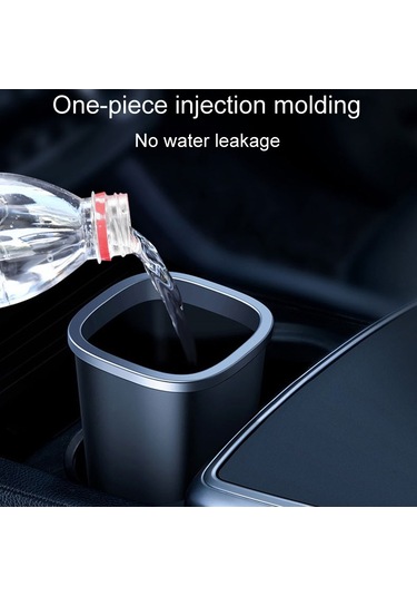 Basit Araba Çöp Kutusu Çöp Torbalı Otomobil Depolama Kutusu Siyah