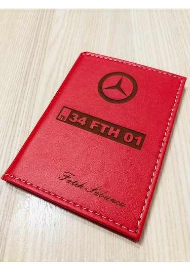 Appcity Kişiye Özel Isimli Deri Dikişli Ruhsat Kabı (373551209)