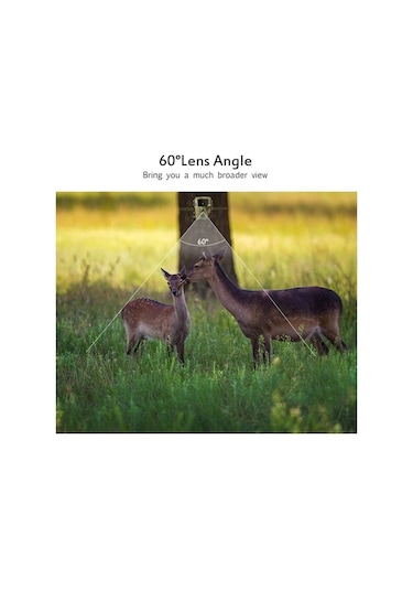 Mini 16mp 1080p Av & Yaban İzleme Kamerası Hareket Sensörlü 65ft Gece Görüşü, Ip65 Suya Dayanıklı Açık Hava Kullanımı Kamuflaj Çok Renkli