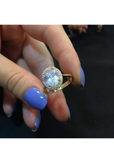 Stela Oval Taşli Yüzük - 554541518