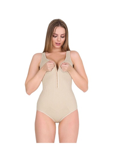 Pastimore Agraflı Zıbın Bayan Korse Ten