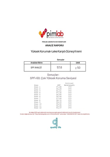 Quality Life Ql Vücut Güneş Kremi SPF50+ 2 x 110 ML