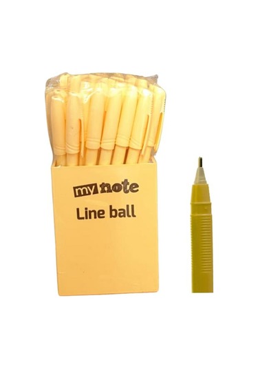 Mynote Line Ball 50'li Pp Kutu Pastel Turuncu Turuncu