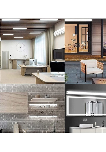 Şanled Şan Led 62 Watt 120 Cm Yatay Led Bant Armatür-trafolu Beyaz Işık1 Adettir Şeffaf