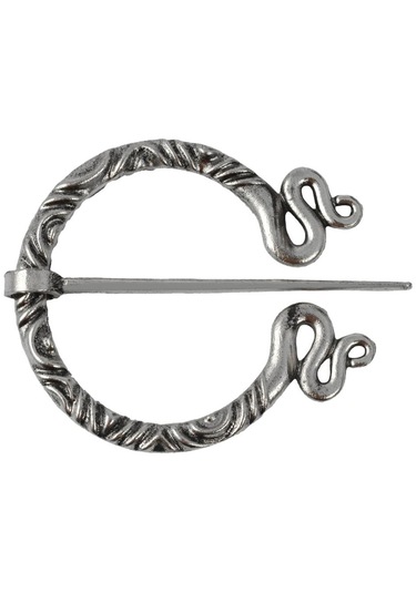 Homyl Viking İskandinav Broş Şal Palto Eşarp Pimi Ortaçağ Antik Gümüş 3