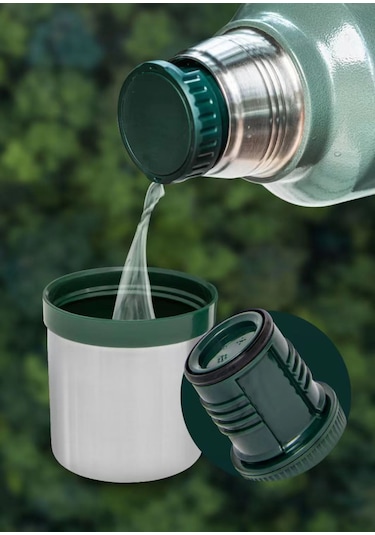 Stanley Termos Büyük Kapasiteli 304 Paslanmaz Çelik Termos 1.9 L Yeşil