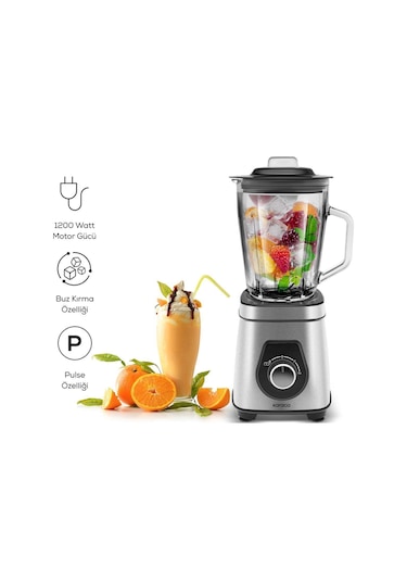 Karaca Inox Quick Mix 9855 1200 W Smoothie Blender