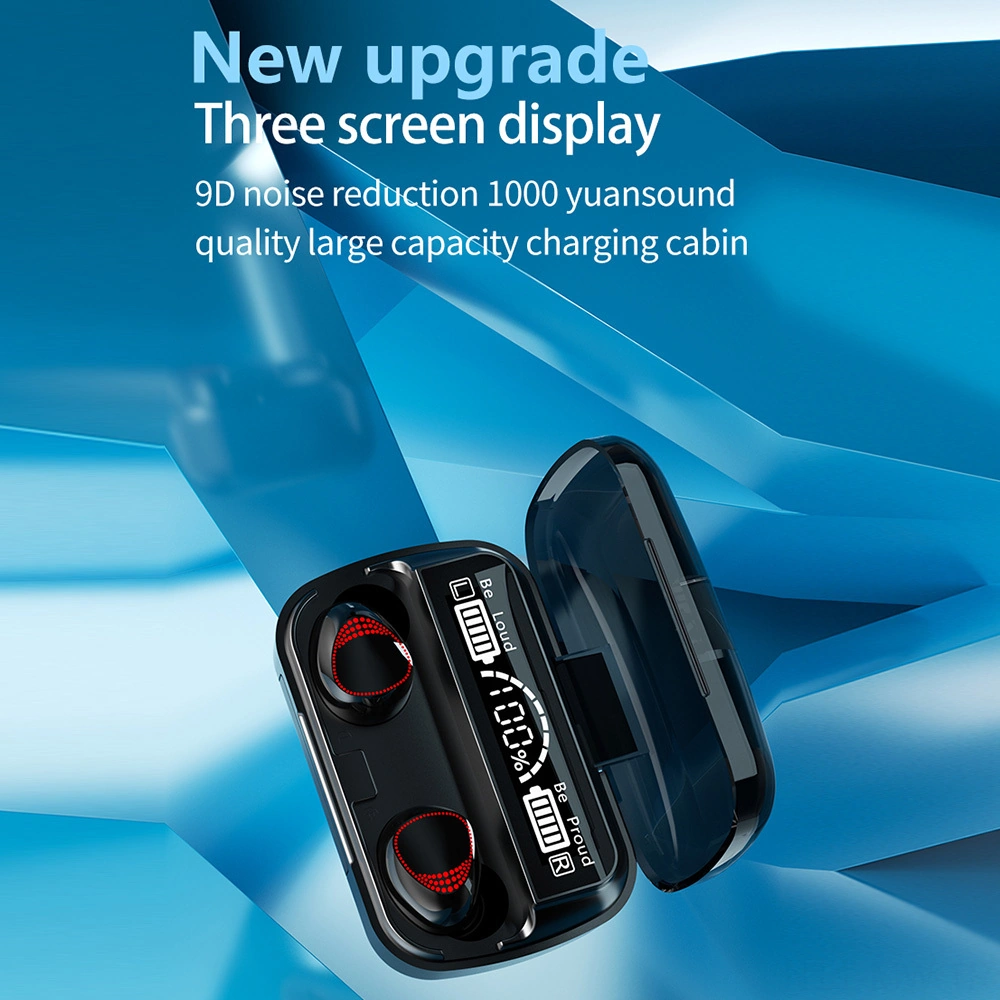 Moveevo M10 A Siyah Bt5.1 Tws Kulaklık: 9d Gürültü Azaltma, Dokunmatik Kontrol, Ipx7 Su Geçirmez, Spor İçin Uygun, Led Göstergeli Şarj Kutusu