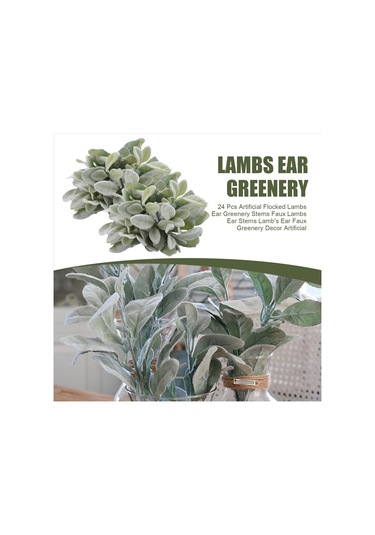 Gatherco 24 Adet Yapay Kuzu Kulağı Yeşillik Sapları, Yapay Kuzu Kulağı Sapları, Kuzu Kulağı Yapay Yeşillik Dekoru Diğer