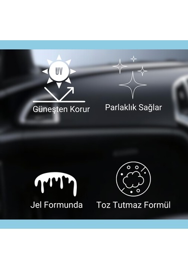 Velvox Torpido Bakım Sütü 1000 Ml Jel Formu + Sünger