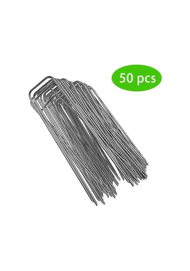 Suntek 50x Çelik U-şekilli Bahçe Mandal Pimleri Çim Ot Çim