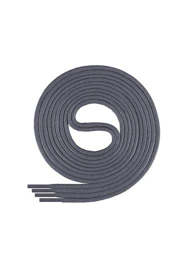 110 Cm 4 Mm Koyu Gri Yuvarlak 1 Çift Ayakkabı Bağcığı Gri