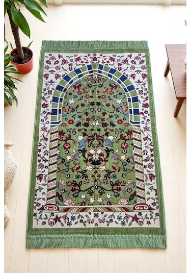 Kadife Ravza Desenli Seccade