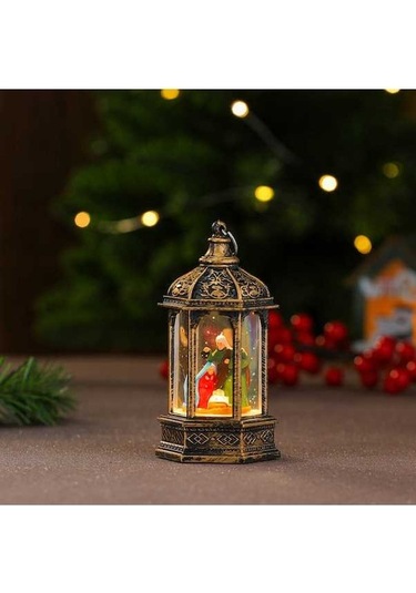 Novahub Ys Yeni Yaratıcı Süsleme Parlayan Noel Mum Masaüstü Lambası Lambası Lamba Gece Altıgen 14 Np 14