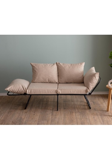 Pafu Viper İkili Katlanır Yataklı Koltuk Keten Krem