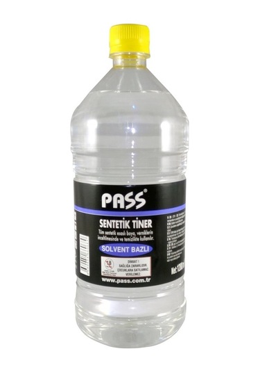 Pass Sentetik Tiner Küçük Galon 1250 Ml (1000 Gr ) 1 Litre