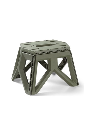 Suofeng Kamp Balıkçılık Plastik Katlanır Sandalye Kısa Stil - Ordu Yeşili Yeşil