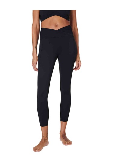 Summer Super Soft 7/8 Wrap Leg SiYAH Siyah