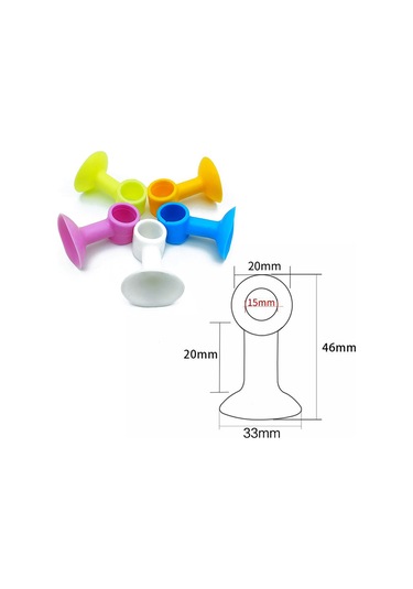 Xindoker Gürültü Engelleme Silikon Kapı Kolu Paspası - Duvarı Ve Kapıyı Korumak İçin Yumuşak Çarpma Önleyici Beyaz Daireli