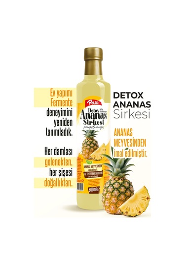 Detoks Ananas Sirkesi 500 Ml